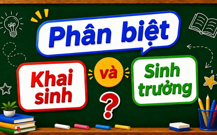 Phân biệt khai sinh và sinh trưởng – Nghĩa và cách dùng đúng