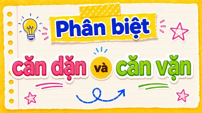 Phân biệt căn dặn và căn vặn – Nghĩa và cách dùng đúng chính tả