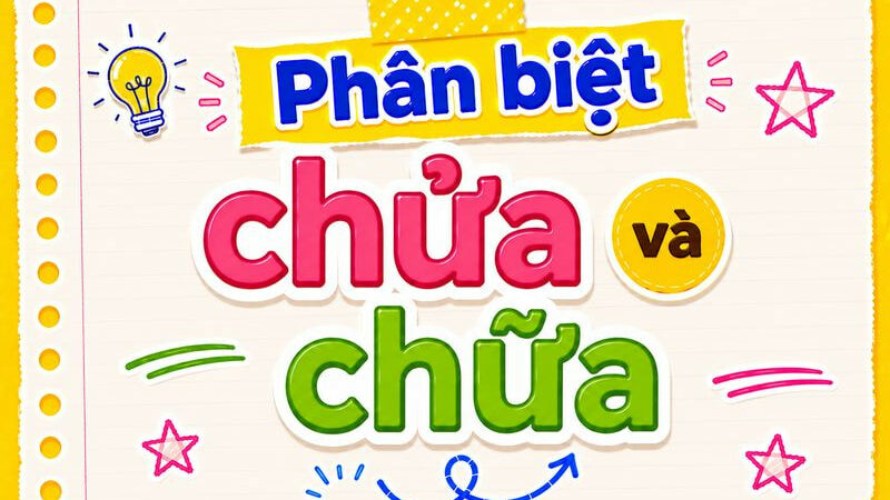 Phân biệt chửa và chữa – Nghĩa, cách dùng và ví dụ chuẩn chính tả