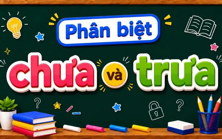 Phân biệt chưa và trưa – Nghĩa, cách dùng và ví dụ chuẩn chính tả