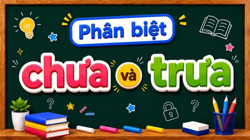 Phân biệt chưa và trưa – Nghĩa, cách dùng và ví dụ chuẩn chính tả