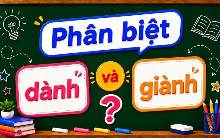 Phân biệt dành và giành – Phân biệt nghĩa và cách dùng chuẩn nhất