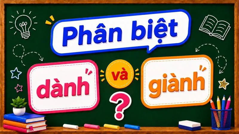 Phân biệt dành và giành – Phân biệt nghĩa và cách dùng chuẩn nhất