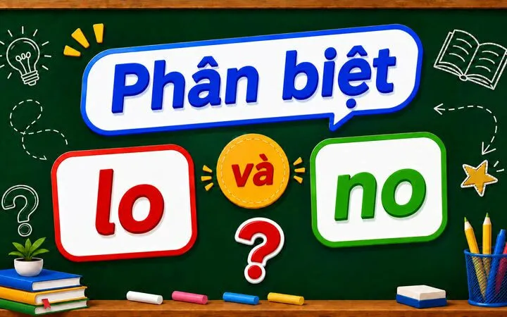 Phân biệt lo và no – Nghĩa, cách dùng và phân biệt đúng chính tả