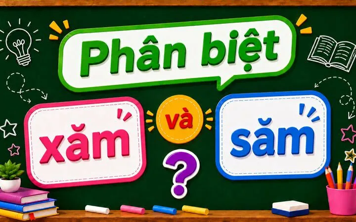 Phân biệt xăm và săm – Nghĩa, cách dùng và ví dụ chuẩn chính tả