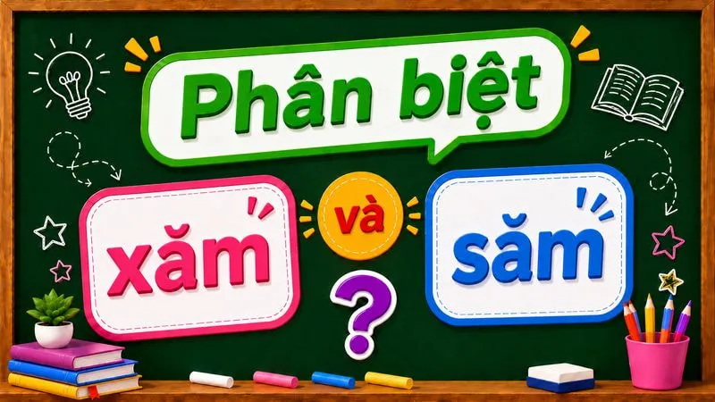Phân biệt xăm và săm – Nghĩa, cách dùng và ví dụ chuẩn chính tả