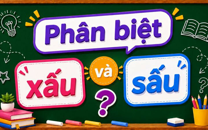 Phân biệt xấu và sấu – Nghĩa, cách dùng và ví dụ chuẩn chính tả