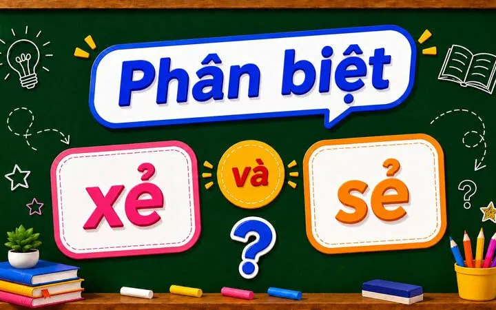 Phân biệt xẻ và sẻ – Nghĩa, cách dùng và phân biệt đúng chính tả