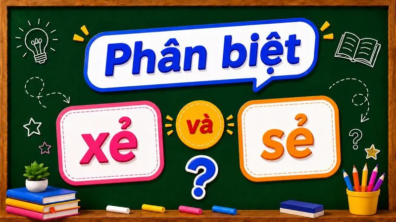 Phân biệt xẻ và sẻ – Nghĩa, cách dùng và phân biệt đúng chính tả