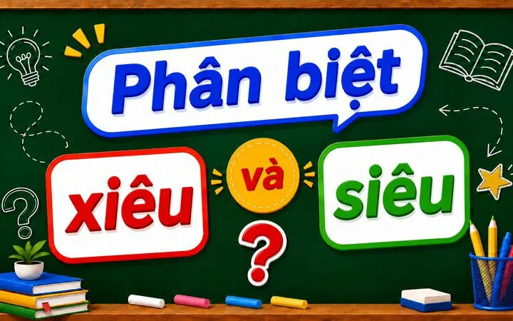 Phân biệt xiêu và siêu – Nghĩa, cách dùng và ví dụ chuẩn chính tả