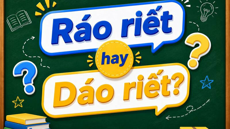 Ráo riết hay dáo riết? Từ nào viết đúng chính tả tiếng Việt chuẩn