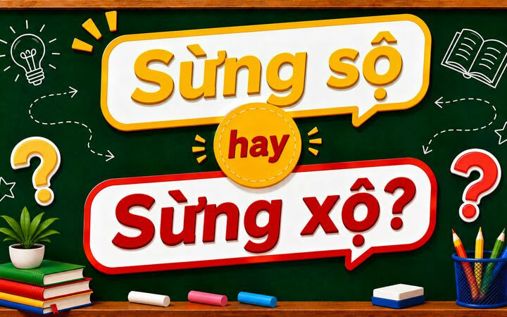 Sừng sộ hay sừng xộ? Từ nào viết đúng chính tả tiếng Việt chuẩn