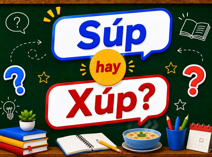 Súp hay xúp? Cách viết nào mới đúng chính tả tiếng Việt chuẩn