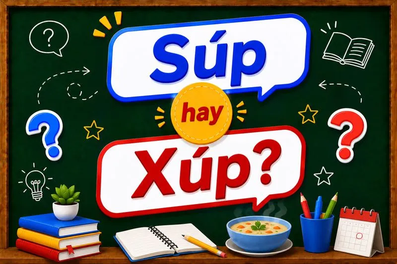 Cách viết đúng giữa súp và xúp