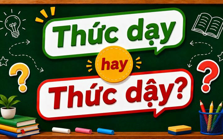 Thức dạy hay thức dậy? Từ nào viết đúng chính tả tiếng Việt chuẩn