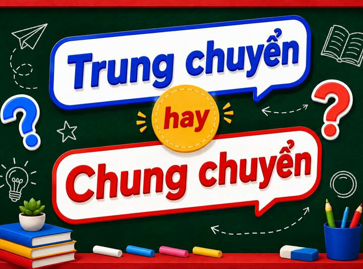 Trung chuyển hay chung chuyển? Cách viết đúng chính tả tiếng Việt