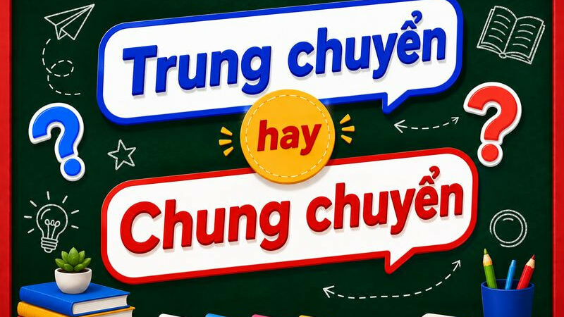 Trung chuyển hay chung chuyển? Cách viết đúng chính tả tiếng Việt