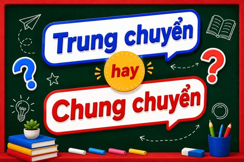 Trung chuyển hay chung chuyển mới là từ đúng chính tả?