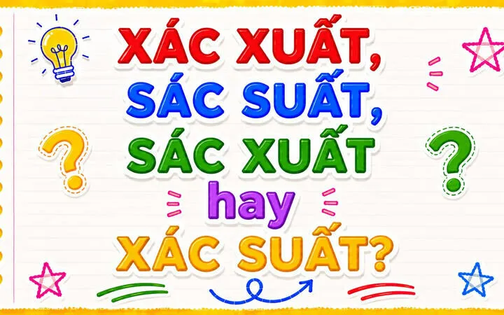 Xác xuất, sác suất, sác xuất hay xác suất? Cách viết đúng chuẩn