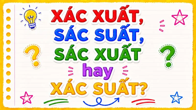 Xác xuất, sác suất, sác xuất hay xác suất? Cách viết đúng chuẩn