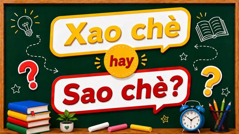 Sao chè hay xao chè đúng chính tả?