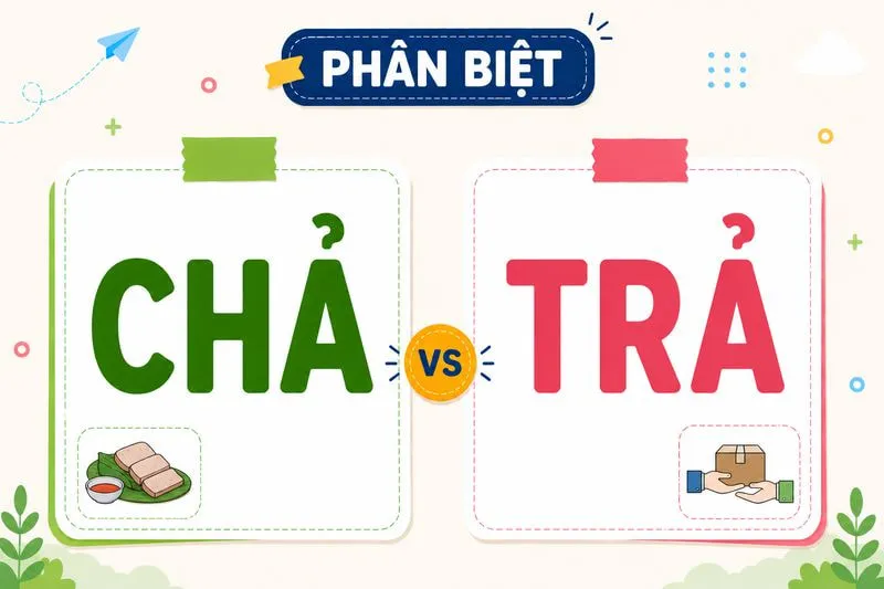 Phân biệt chả và trả