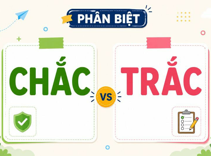 Phân biệt chắc và trắc – Nghĩa, cách dùng và ví dụ chuẩn chính tả