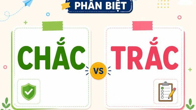 Phân biệt chắc và trắc – Nghĩa, cách dùng và ví dụ chuẩn chính tả