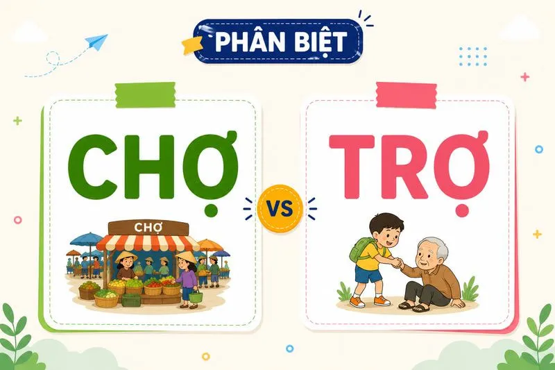 Phân biệt chợ và trợ