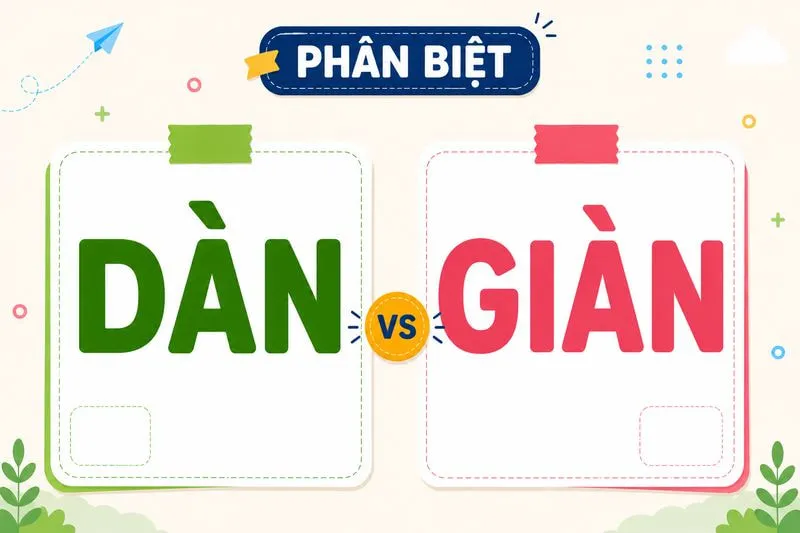 Phân biệt dàn và giàn
