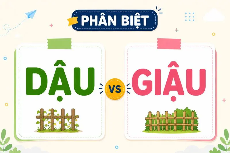 Phân biệt dậu và giậu
