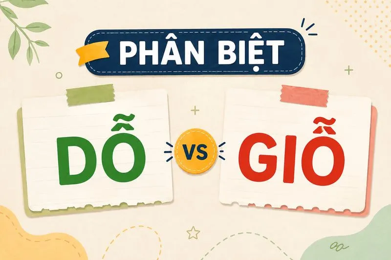 Phân biệt dỗ và giỗ