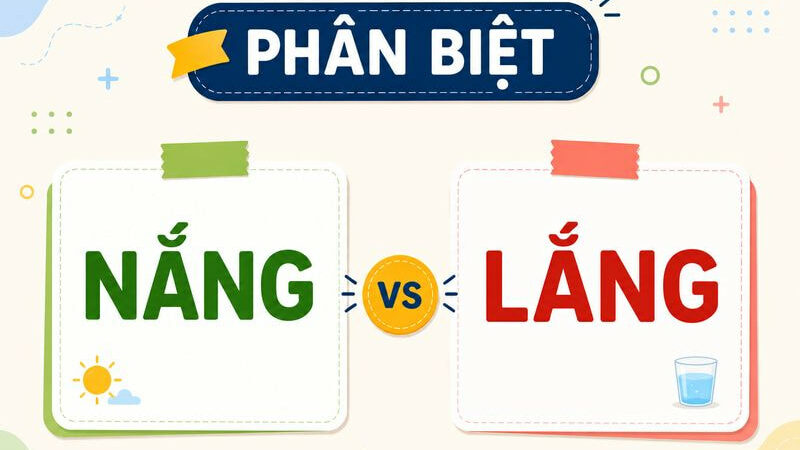 Phân biệt nắng và lắng – Nghĩa, cách dùng và ví dụ chuẩn chính tả