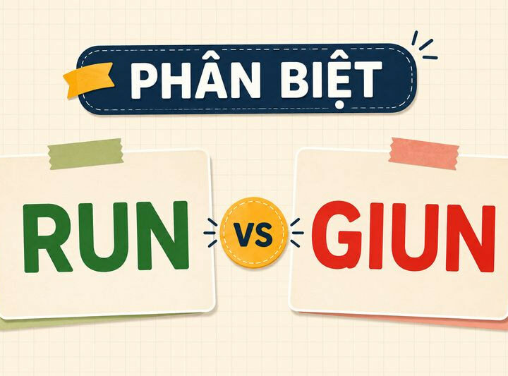 Phân biệt run và giun – Nghĩa, cách dùng và ví dụ chuẩn chính tả