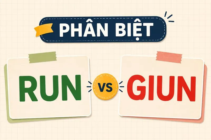 Phân biệt run và giun