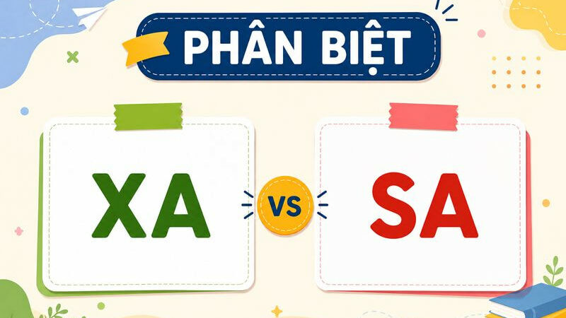 Phân biệt xa và sa – Nghĩa, cách dùng và phân biệt đúng chính tả