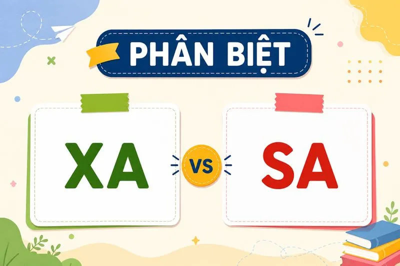 Phân biệt xa và sa