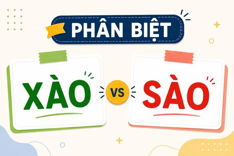 Phân biệt xào và sào
