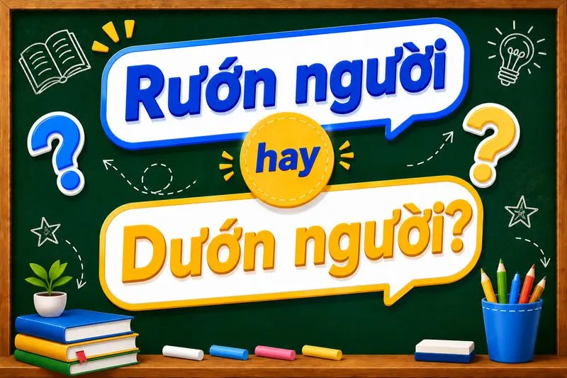 Rướn người hay dướn người viết sao mới chuẩn?