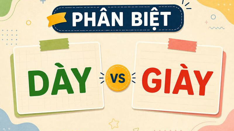 Phân biệt dày và giày – Nghĩa, cách dùng và ví dụ chuẩn chính tả