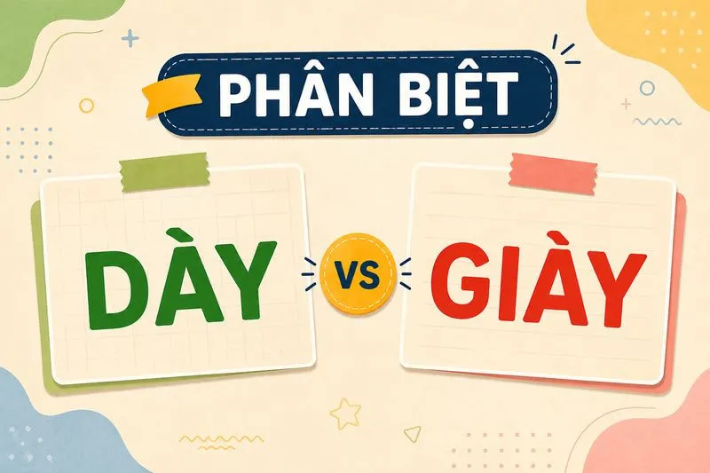 Phân biệt dày và giày