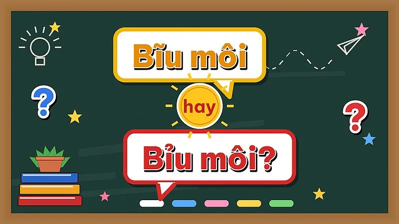 Bĩu môi hay bỉu môi — từ nào đúng chính tả?