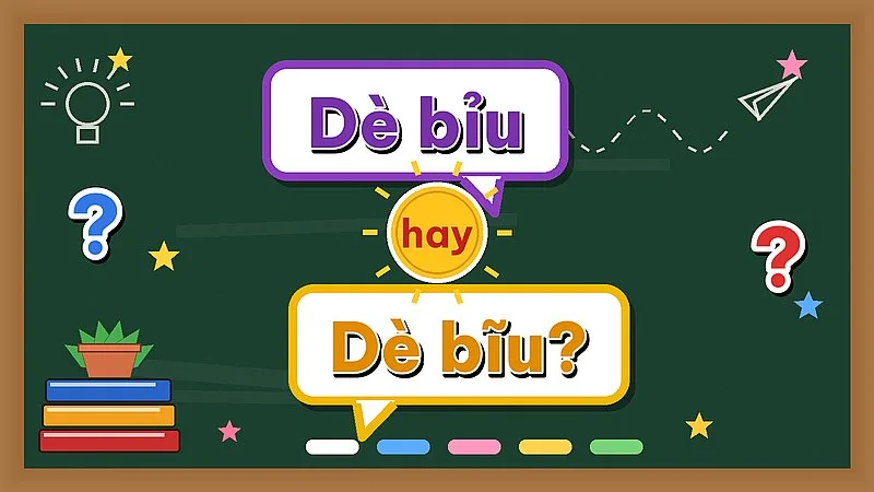 Dè bỉu hay dè bĩu — từ nào đúng chính tả?