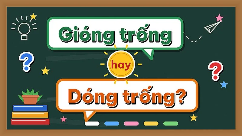 Gióng trống hay dóng trống — từ nào đúng chính tả?