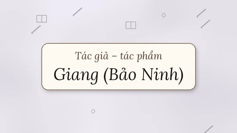 giang bảo ninh