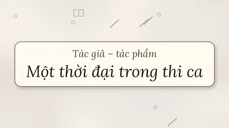 một thời đại trong thi ca hoài thanh