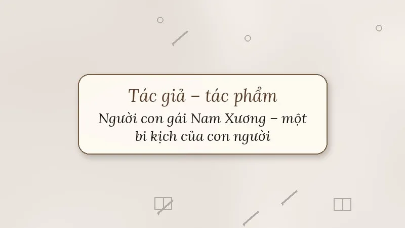 người con gái nam xương một bi kịch của con người