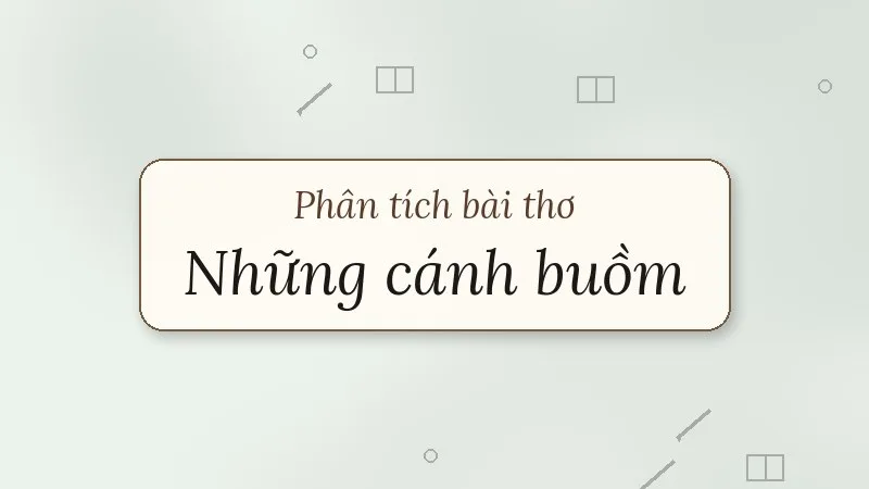 phân tích bài thơ những cánh buồm