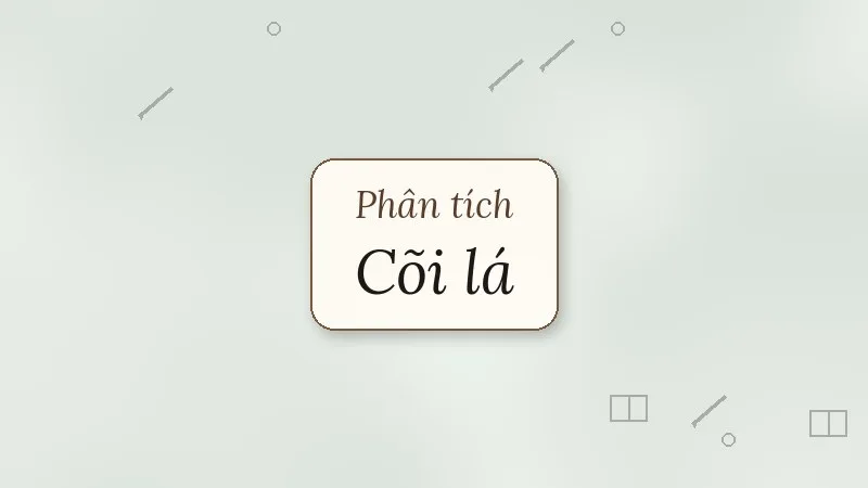 phân tích cõi lá
