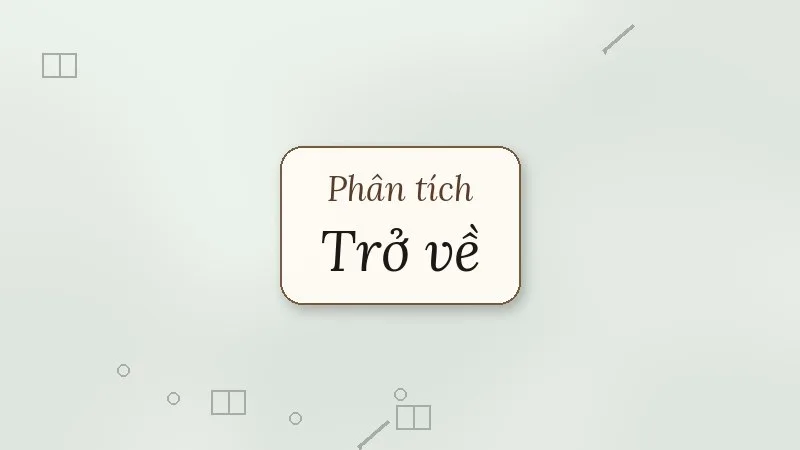 phân tích đoạn trích trở về